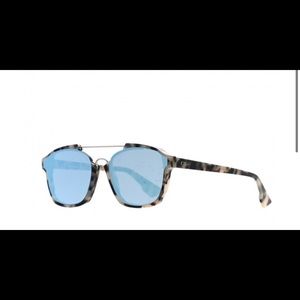 CHRISTIAN DIOR Mirrored Dior Abstract Sunglasses Tortoise